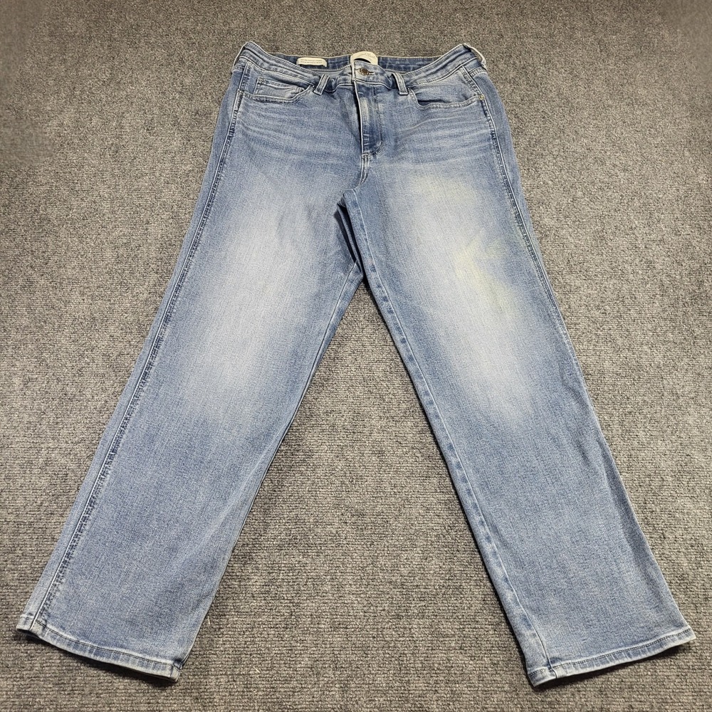 Universal Thread Women's High Rise Straight Denim Blue Jeans Sz 14R (34W X 29L)